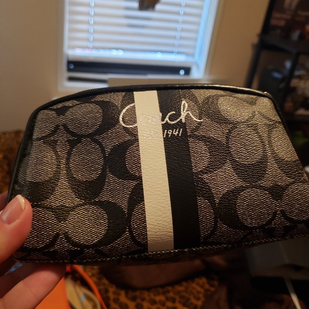 Coach makeup bag